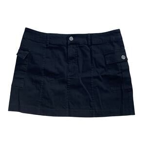 LA Hearts Black Cargo Mini skirt w/ Utility Side Pockets Large Size